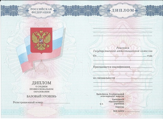 Диплом ССУЗа 2007-2010